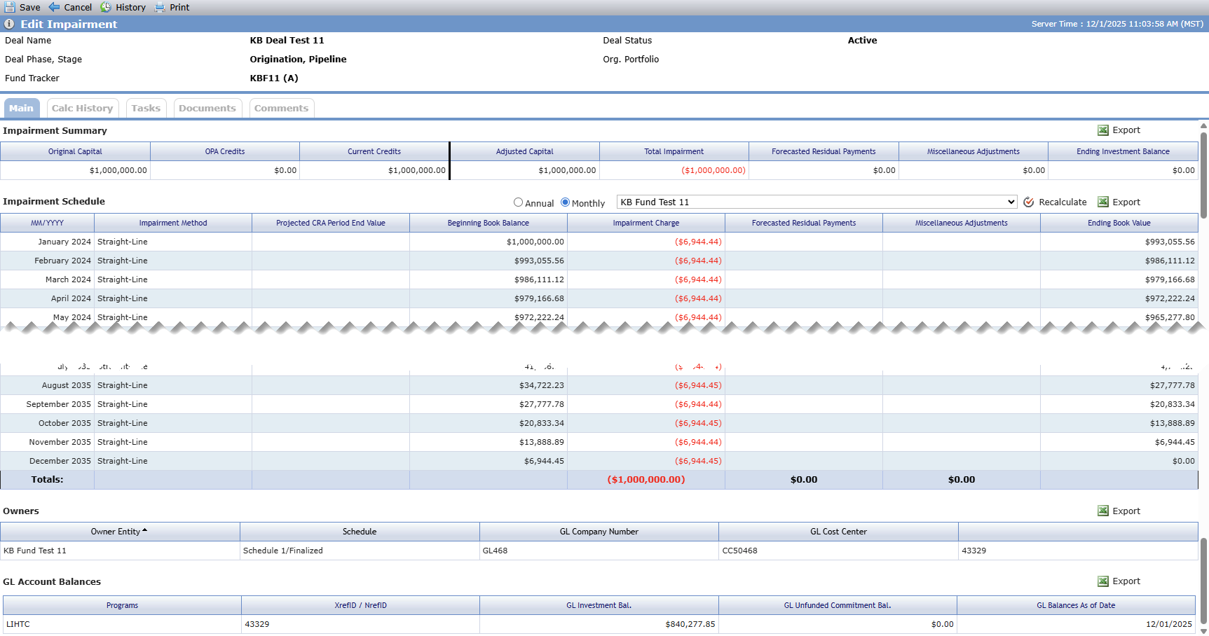 Monthly View