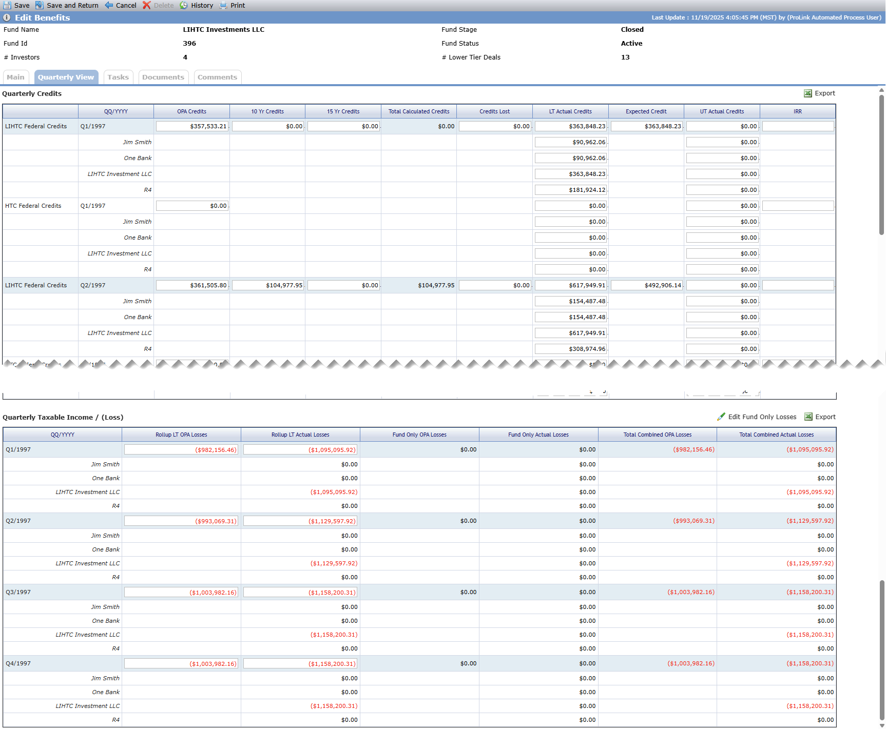Quarterly View
